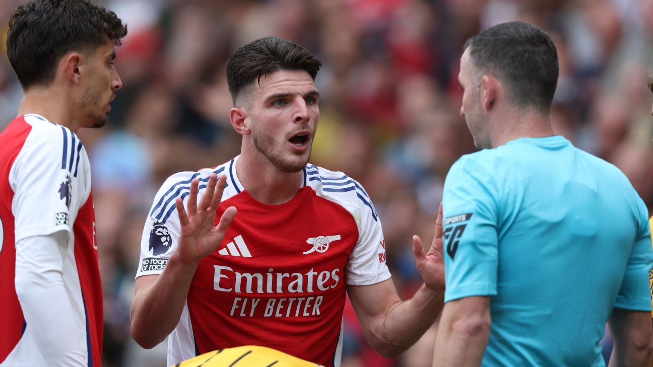 Referee right to send off Declan Rice - Premier League panel