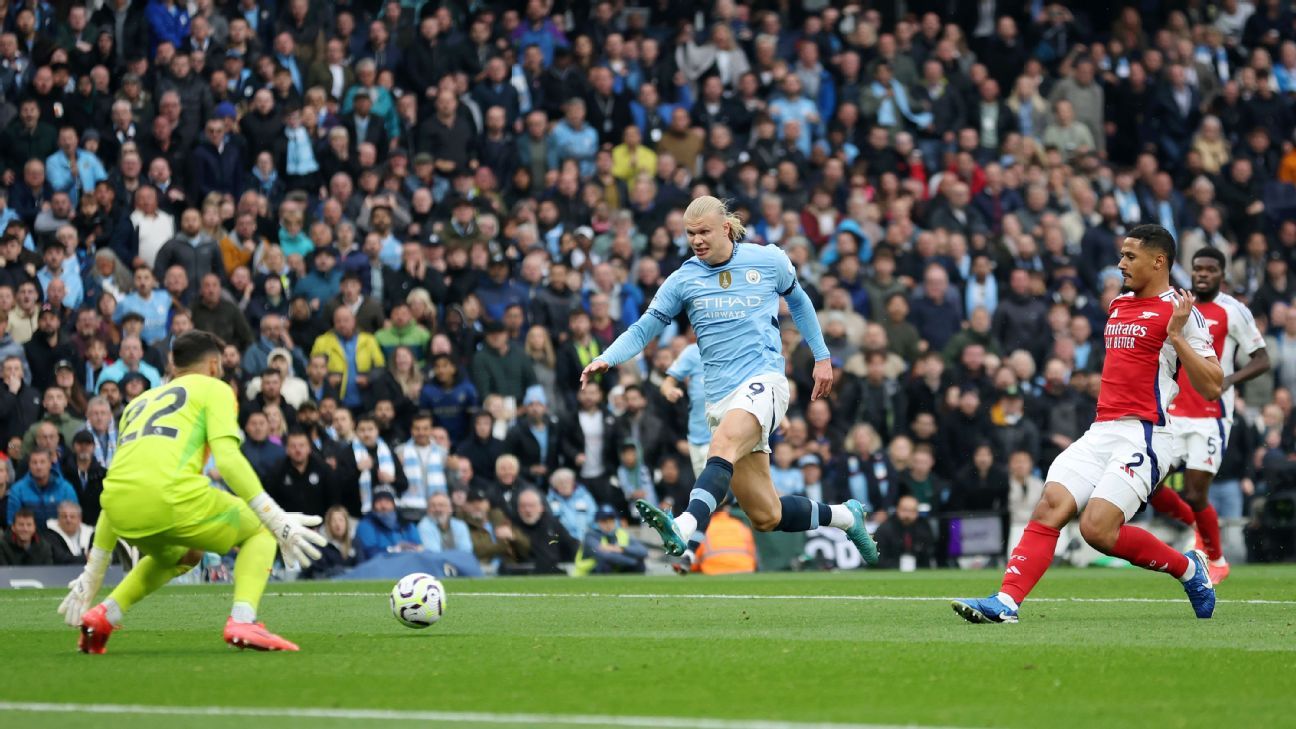 Erling Haaland nets 100th Man City goal, ties Cristiano Ronaldo record