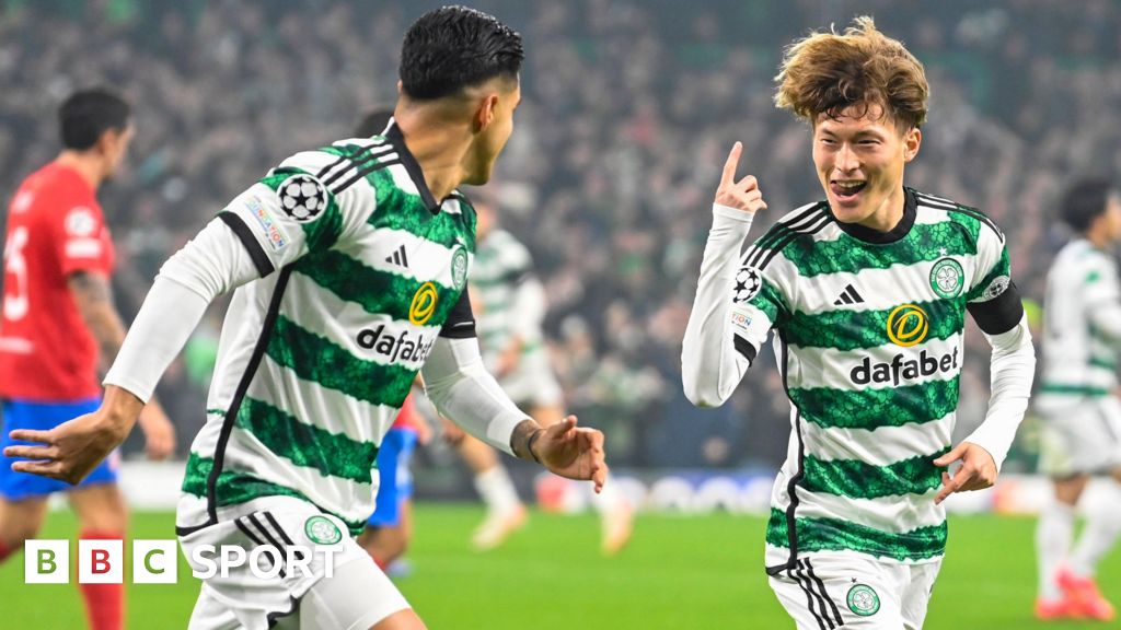 Celtic players Luis Palma and Kyogo Furuhashi