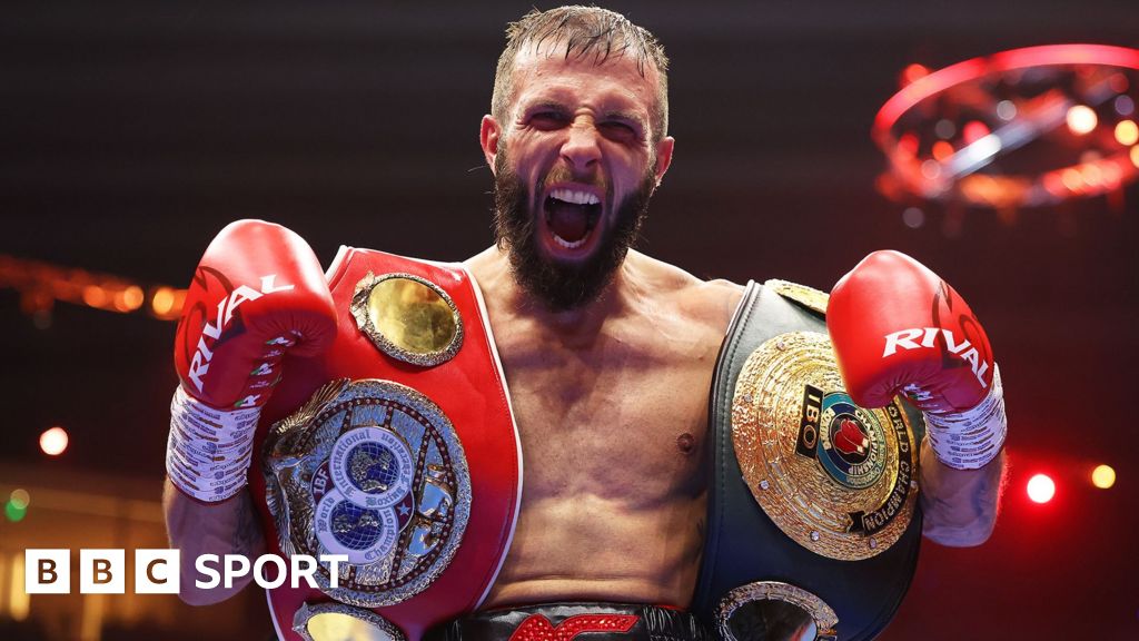 Anthony Cacace celebrates defeating Joe Cordina