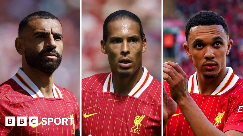 Mohamed Salah, Virgil van Dijk and Trent Alexander-Arnold