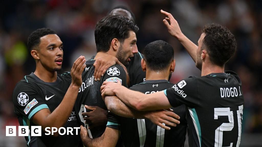 Liverpool players celebrate