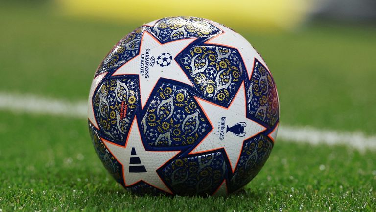 A UEFA Champions League football. Pic: Reuters