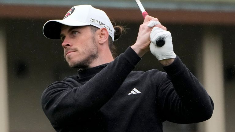 Gareth Bale at the AT&T Pebble Beach ProAm (Associated Press)